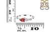 Garnet  & White Topaz Ring GAR-RDR-3238.