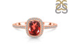 Garnet & White Topaz Ring GAR-RDR-3263.