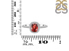 Garnet & White Topaz Ring GAR-RDR-3263.