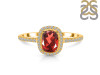 Garnet & White Topaz Ring GAR-RDR-3263.