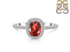 Garnet & White Topaz Ring GAR-RDR-3263.