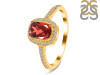 Garnet & White Topaz Ring GAR-RDR-3263.