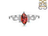Garnet & White Topaz Ring GAR-RDR-349.