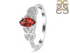 Garnet & White Topaz Ring GAR-RDR-355.