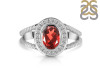 Garnet & White Topaz Ring GAR-RDR-359.