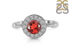 Garnet & White Topaz Ring GAR-RDR-364.