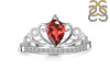 Garnet & White Topaz Ring GAR-RDR-365.