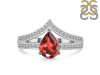 Garnet & White Topaz Ring GAR-RDR-372.