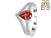 Garnet & White Topaz Ring GAR-RDR-372.