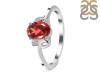 Garnet & White Topaz Ring GAR-RDR-383.
