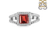 Garnet & White Topaz Ring GAR-RDR-388.