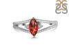 Garnet & White Topaz Ring GAR-RDR-396.