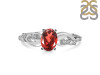 Garnet & White Topaz Ring GAR-RDR-402.