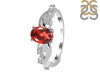 Garnet & White Topaz Ring GAR-RDR-402.