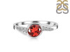 Garnet & White Topaz Ring GAR-RDR-403.