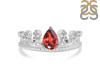 Garnet & White Topaz Ring GAR-RDR-405.