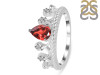 Garnet & White Topaz Ring GAR-RDR-405.