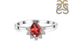 Garnet & White Topaz Ring GAR-RDR-436.