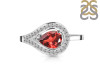Garnet & White Topaz Ring GAR-RDR-438.
