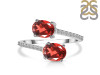 Garnet & White Topaz Ring GAR-RDR-440.