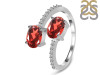 Garnet & White Topaz Ring GAR-RDR-440.
