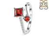Garnet & White Topaz Ring GAR-RDR-441.