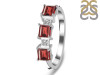 Garnet & White Topaz Ring GAR-RDR-443.