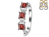 Garnet & White Topaz Ring GAR-RDR-443.