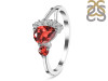 Garnet & White Topaz Ring GAR-RDR-453.
