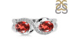 Garnet & White Topaz Ring GAR-RDR-456.