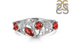 Garnet & White Topaz Ring GAR-RDR-459.