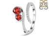 Garnet & White Topaz Ring GAR-RDR-470.