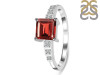Garnet & White Topaz Ring GAR-RDR-472.