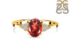 Garnet & White Topaz Ring GAR-RR-364.