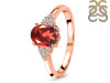 Garnet & White Topaz Ring GAR-RR-364.