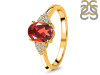 Garnet & White Topaz Ring GAR-RR-364.