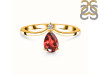 Garnet & White Topaz Ring GAR-RR-374.
