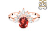 Garnet & White Topaz Ring GAR-RR-405.