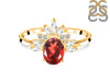 Garnet & White Topaz Ring GAR-RR-405.