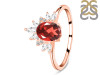 Garnet & White Topaz Ring GAR-RR-405.