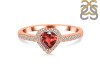 Garnet & White Topaz Ring GAR-RR-423.