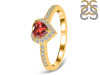 Garnet & White Topaz Ring GAR-RR-423.