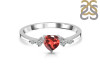 Garnet & White Topaz Ring GAR-RR-424.
