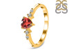 Garnet & White Topaz Ring GAR-RR-424.