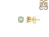 Green Amethyst Stud Earring GRA-RDE-1321.