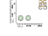 Green Amethyst Stud Earring GRA-RDE-1438.