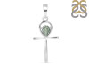 Green Amethyst Ankh Pendant GRA-RDN-168