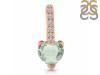 Green Amethyst & White Topaz Pendant GRA-RDP-540.
