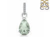 Green Amethyst & White Topaz Pendant GRA-RDP-757-CZ.