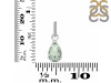 Green Amethyst & White Topaz Pendant GRA-RDP-757-CZ.